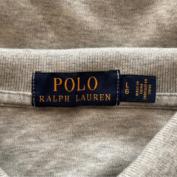 Polo Ralph Lauren Grey Short Sleeve Shirt Size Large - Picture 5 of 6